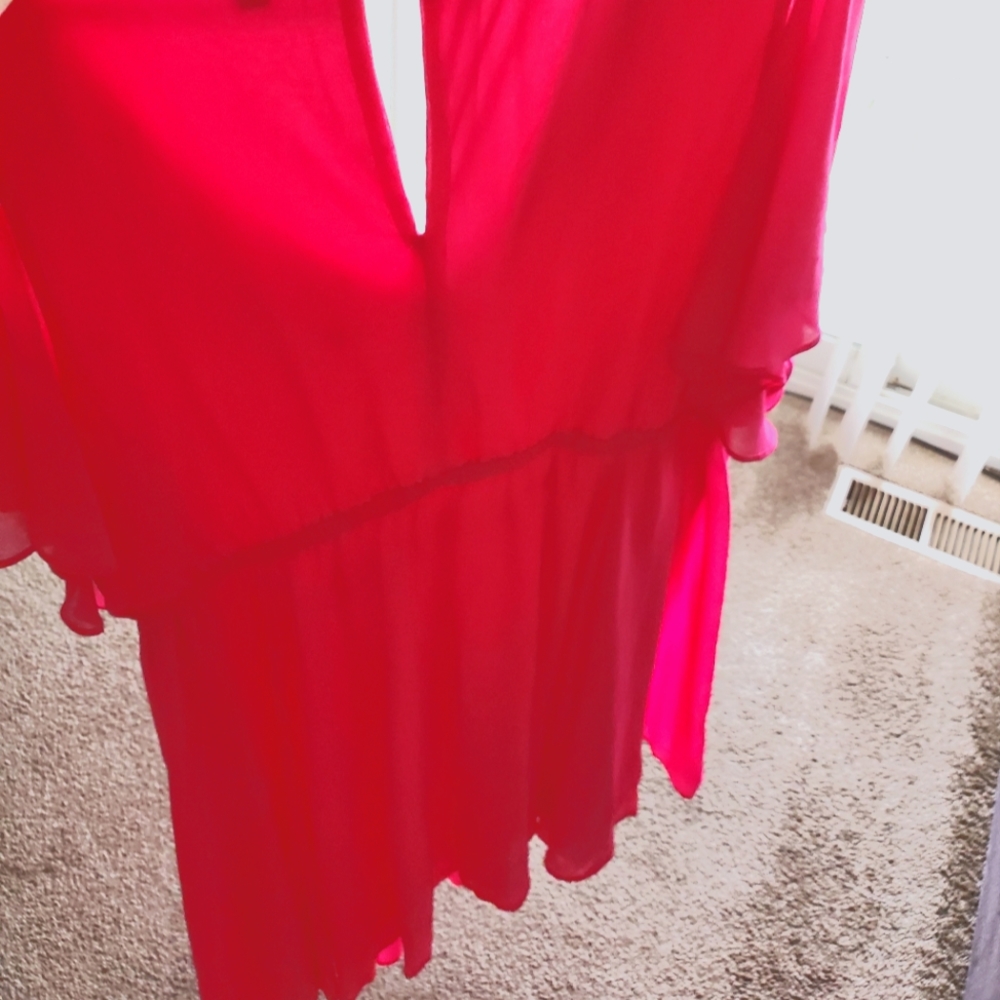 Bright pink dress